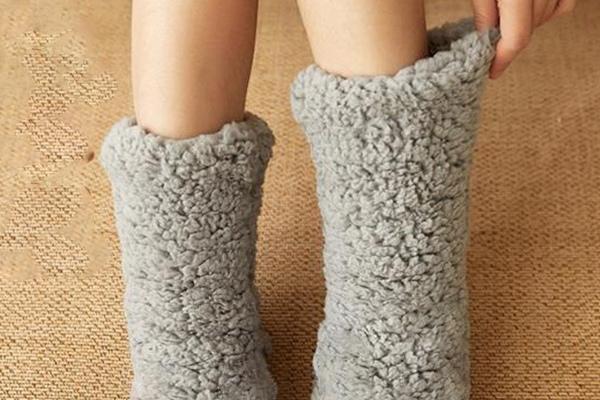 통통한 기모 방한 털 수면 양말