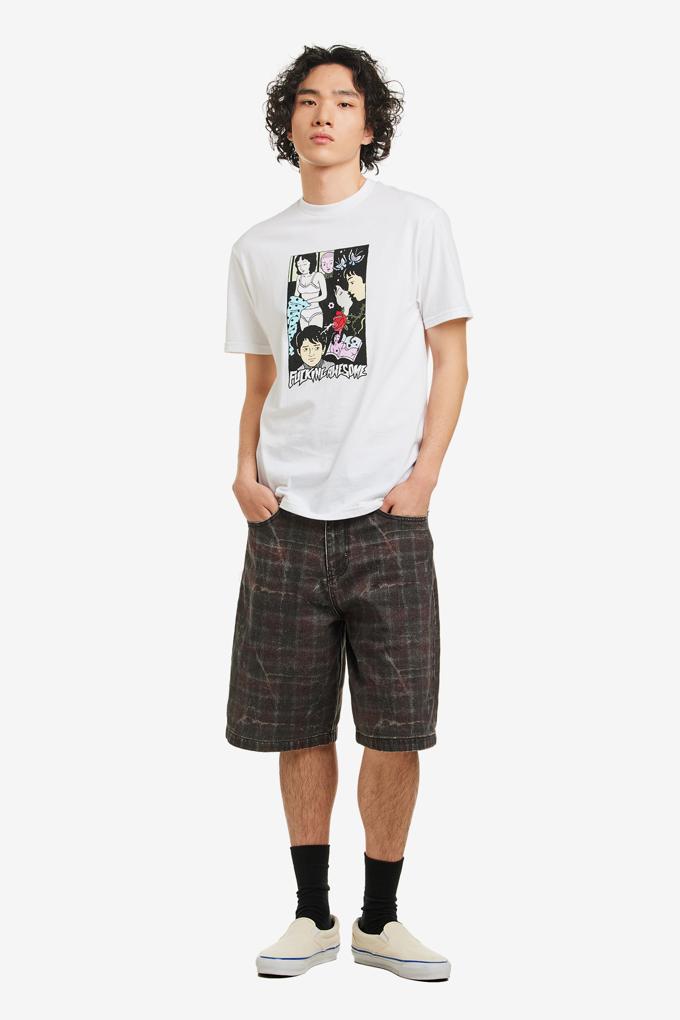 MILLER PLAID DENIM SHORT