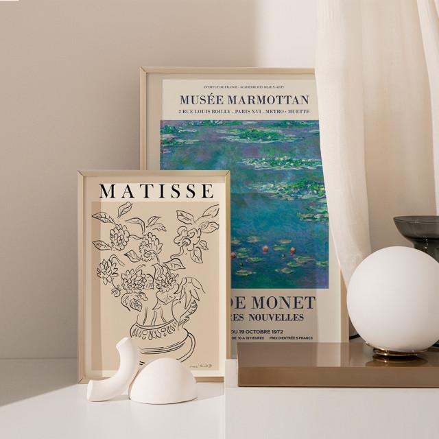 아트밀 명화 그림 인테리어 액자 - 모네/마티스/윌리엄모리스 전시회 포스터 20종