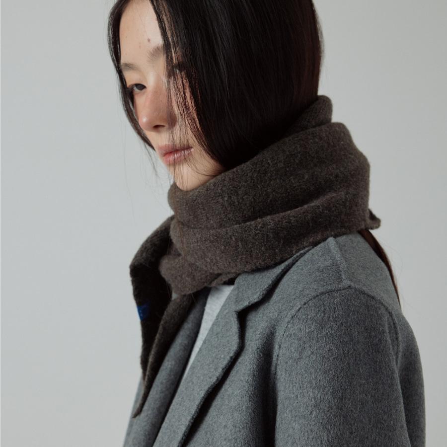차콜 브라운 베이직 멀티 니트 스카프 머플러 (선물패키지포함)
