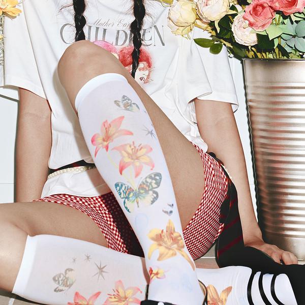 Graphic Half Tights [Scents of Summer]
