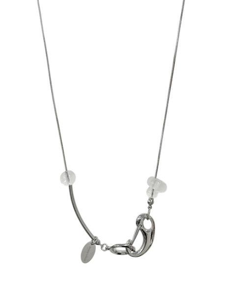 simple gem lock necklace