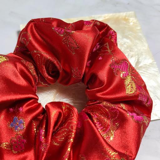 ❤붉을 홍 한복 스크런치❤ 헤어슈슈 곱창밴드