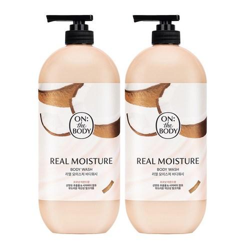 온더바디 리얼 모이스처 바디워시 코코넛 아몬드향, 900g, 2개 - 바디워시 | 쿠팡