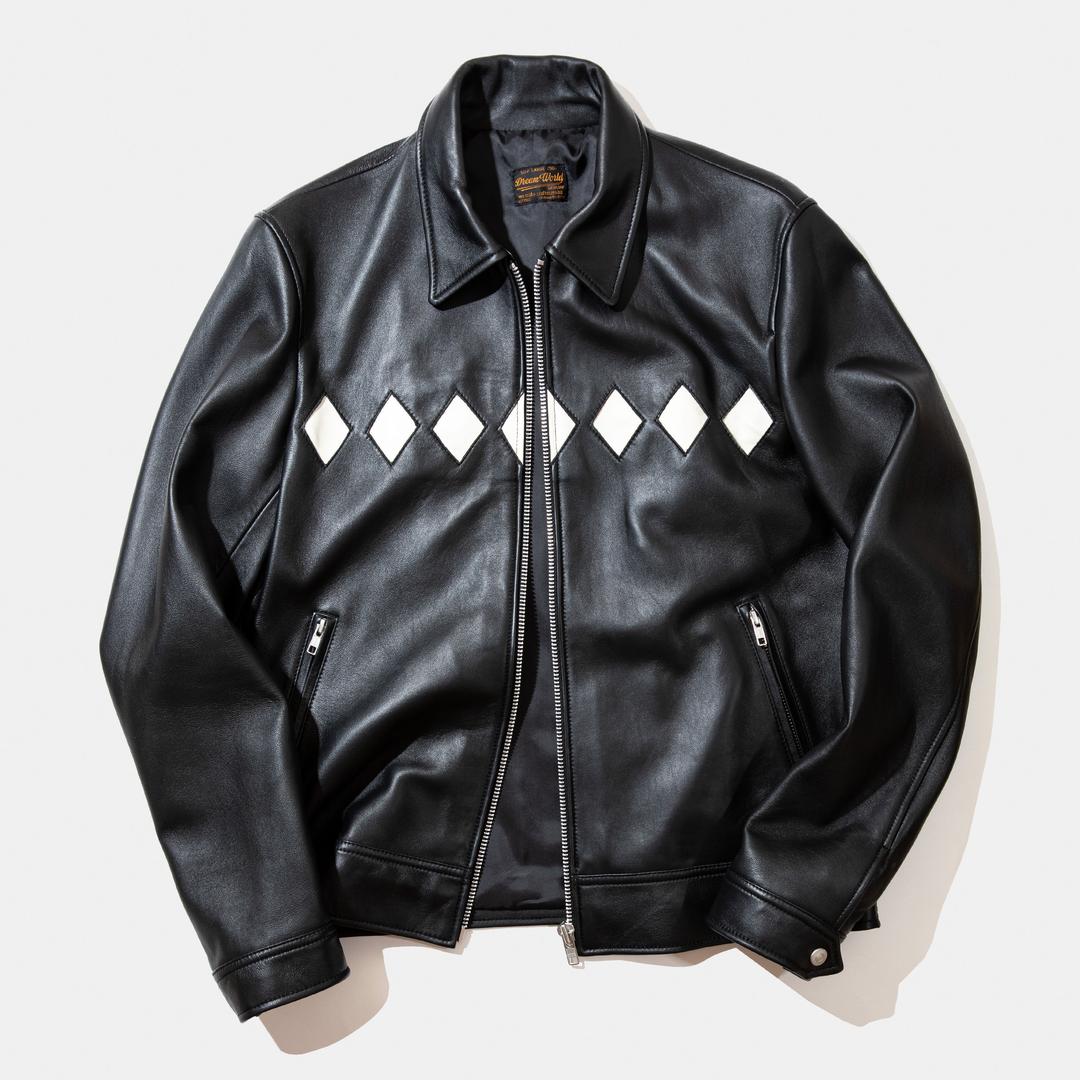 [램스킨] 다이아몬드 싱글 라이더 자켓_020