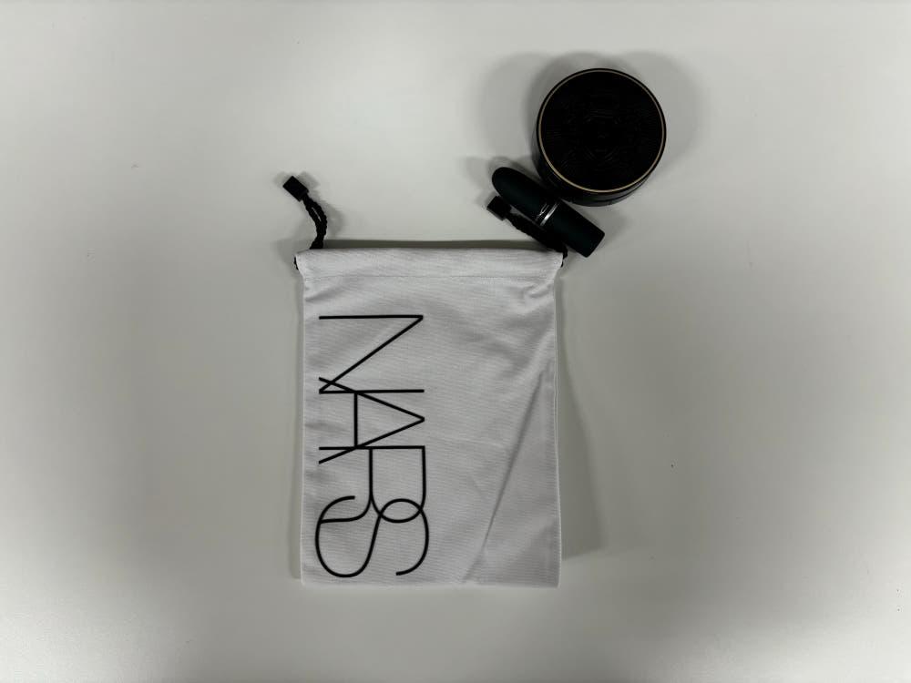 [슈슈블리] 나스 화장품 파우치 코튼 화이트