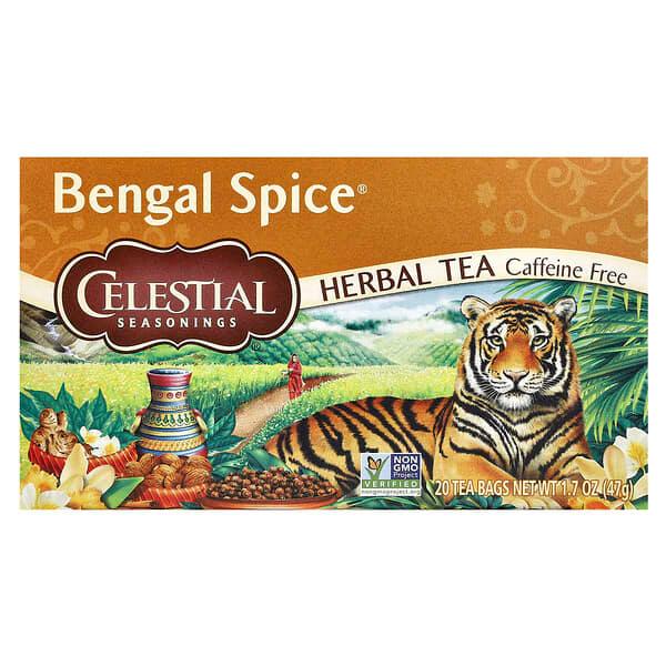 Celestial Seasonings, 허브차, Bengal Spice, 무카페인, 20 티백, 1.7 oz(47 g)