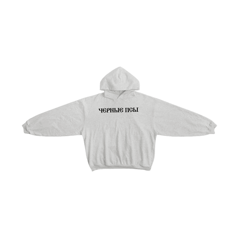 이지 x 고샤 루브친스키 YZY 블랙 독스 후드 헤더 그레이