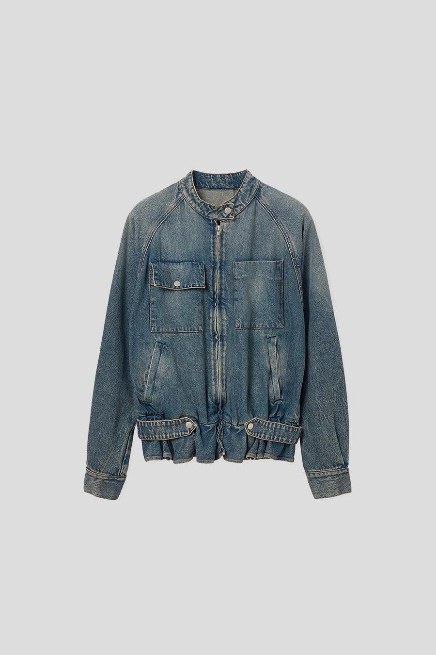 BLUE CORINNE DENIM JACKET - XS