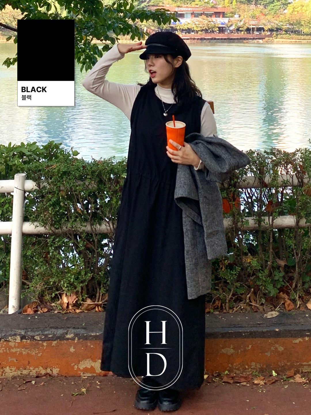 [무료배송/미니, 롱] #Hade, 해즈 뷔스티에 원피스 (2 color)