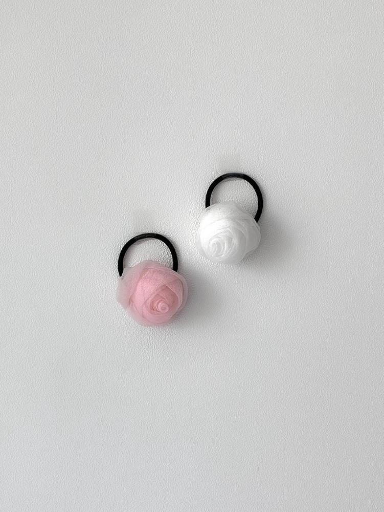 (2color)﻿ ﻿rose hair tie 장미 머리끈