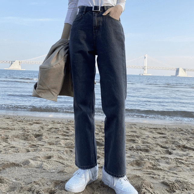 [리뷰6000개 이상/하이웨스트슬림핏]롱 데님 와이드팬츠 (6color!)