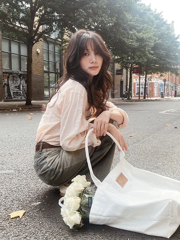 [전품목세일⏰/문의폭주]  #SLOWMADE. 스타터 내츄럴핏 코튼셔츠 - 4 color