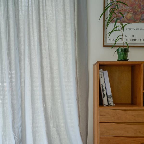 그레이 린넨 커튼