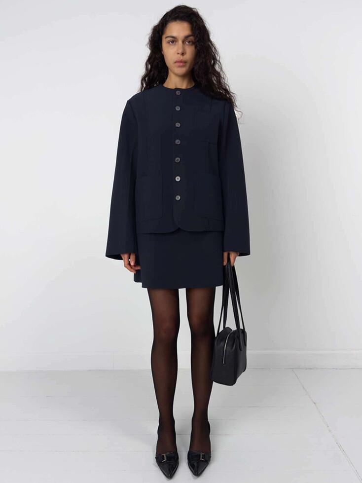 ★EQL단독상품 [25FW] LAY3 A MINI SKIRT INK