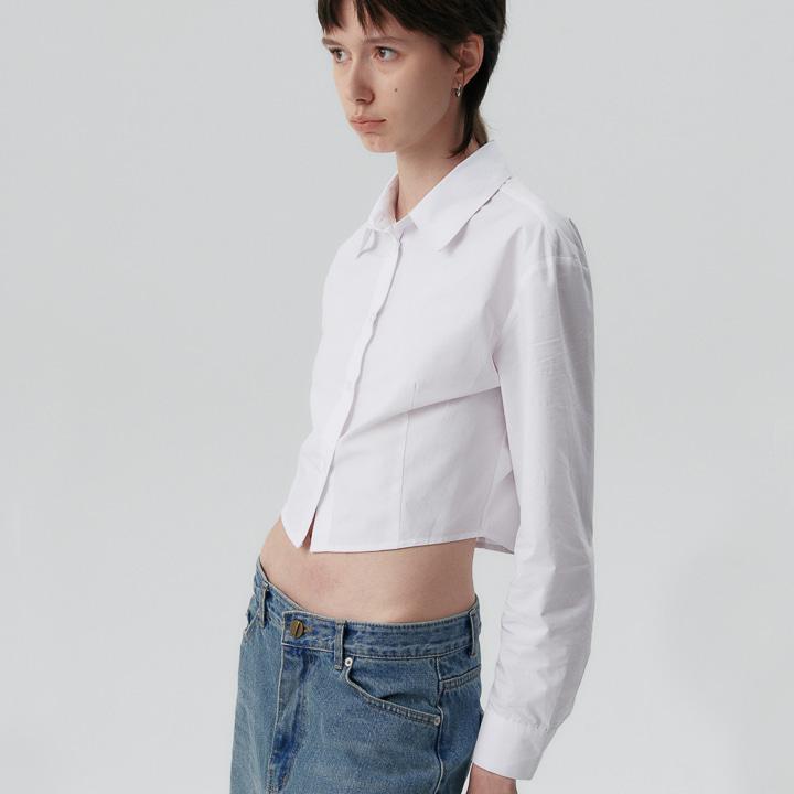 C 90S LINE LONG SLEEVE SHIRT_WHITE