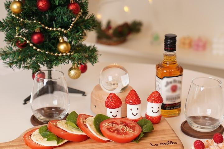 (선물포장)프리미엄 호주 캄포나무 멜버른 도마 크리스마스 플레이팅