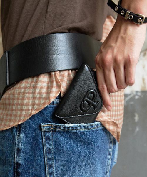 [LIMITID]CP SIGNATURE MARK CARD WALLET(BLACK PEPPER)