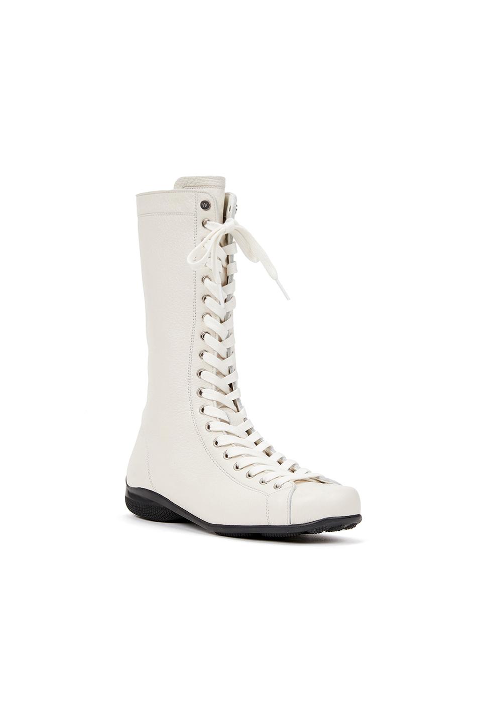 LACE-UP TRAINING BOOTS, WHITE
