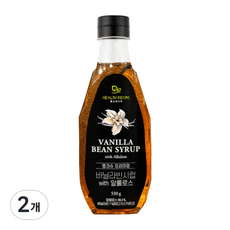 헬스레시피 몽크슈 프리미엄 바닐라빈시럽 WITH 알룰로스  530g, 2개