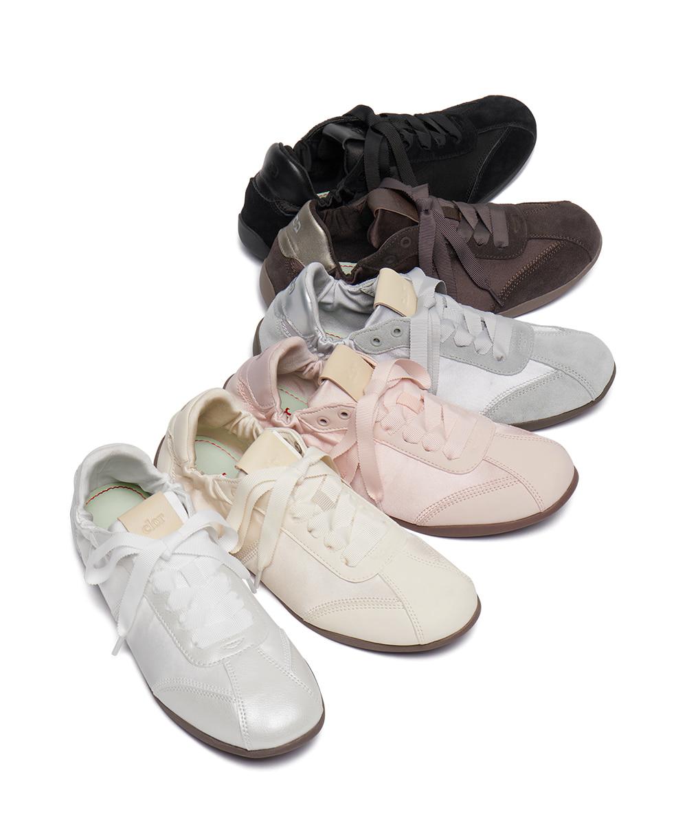 [NEW 10%ㅣ일부컬러 05.13이내 출고] SCRUNCH LACEUP FLAT SNEAKERS - 6 colors