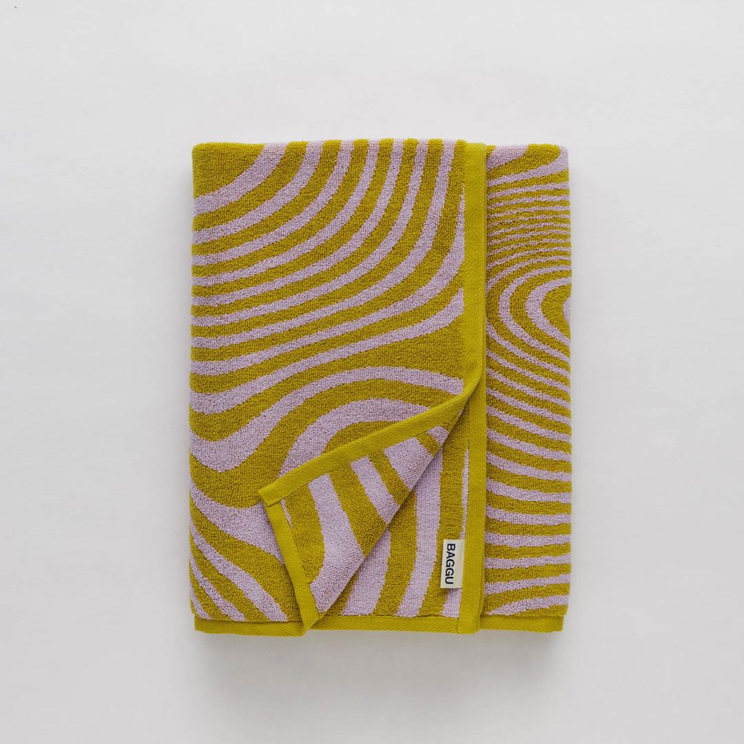 [BAGGU] Big Towel_Trippy Swirl Yuzu