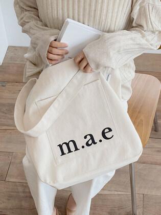 MAE logo bag  로고 숄더 에코백