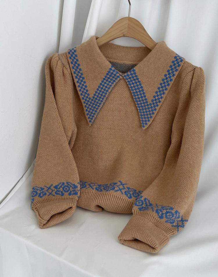 (무료배송) 센시 빅카라 니트