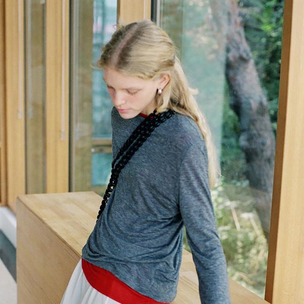 Wool standard t-shirt (ivory / cream / melange gray / dark gray / red) [2차 | red | 12월 12일 순차 배송]