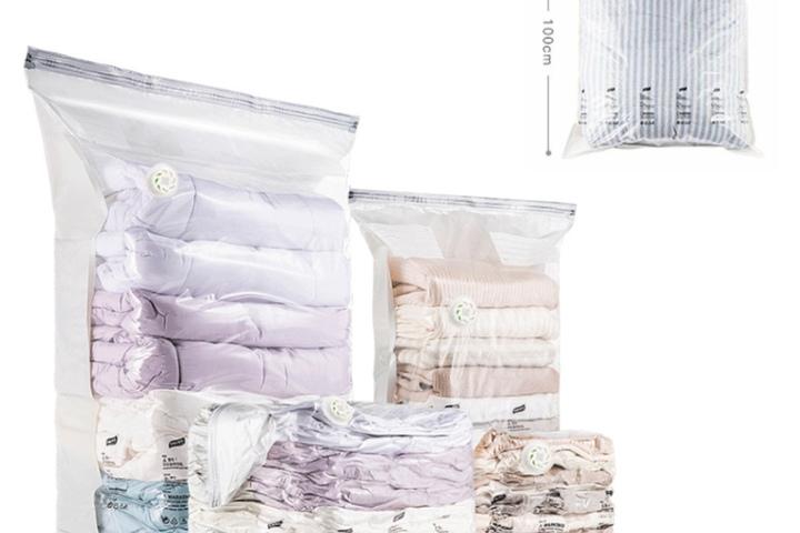 청소기필요없는 이불 옷 패딩정리 진공팩 옷걸이형 압축팩