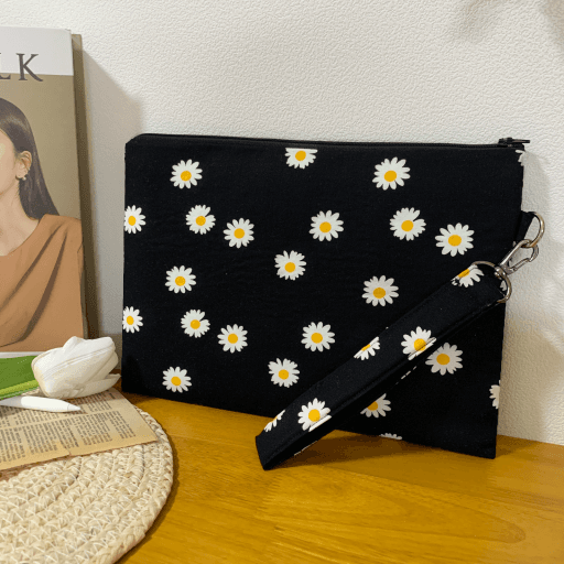 [사이즈주문제작가능]데이지린넨패드노트북지퍼파우치