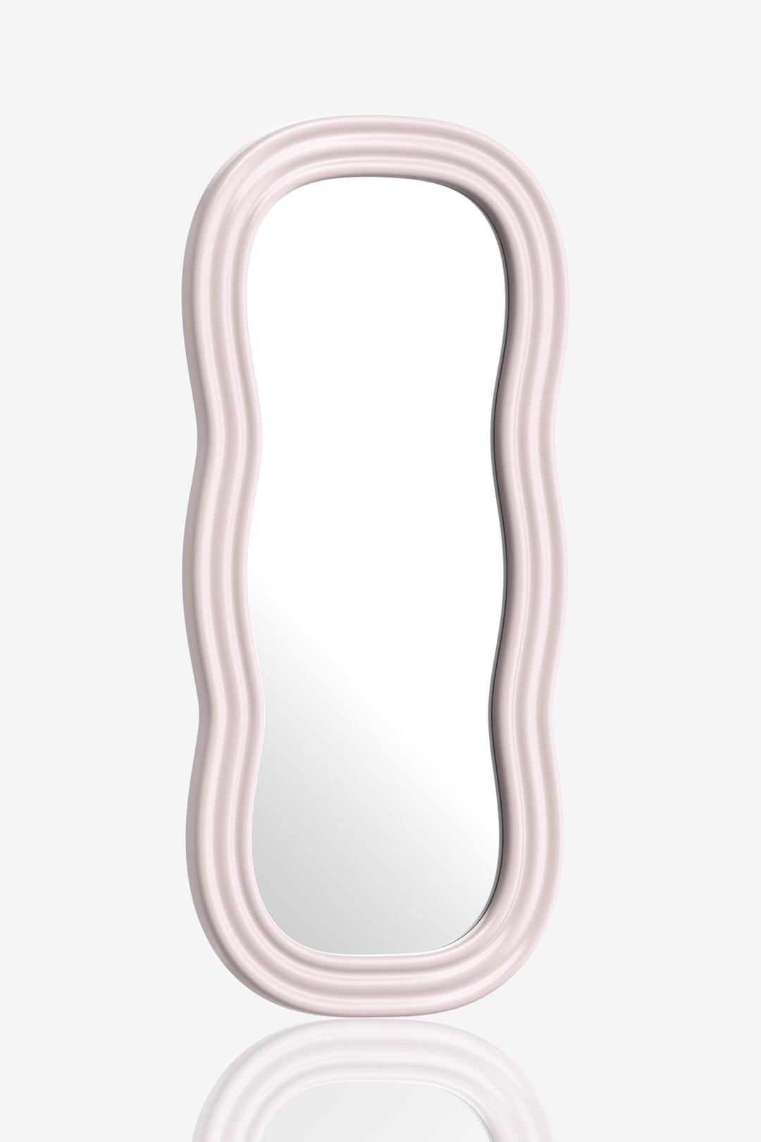 Wave Mirror-Pastel Pink(Medium)