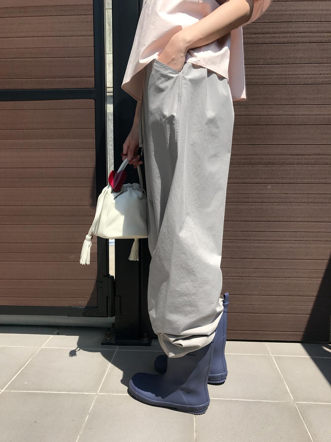 Blush Poplin Bading Pants, Milk Grey (2c)