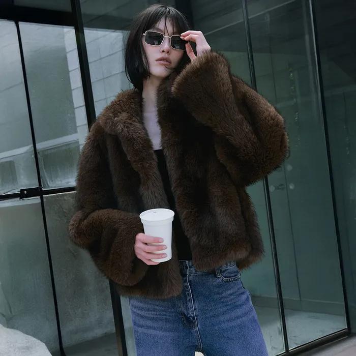 Soft Faux-Fur Jacket J204-94