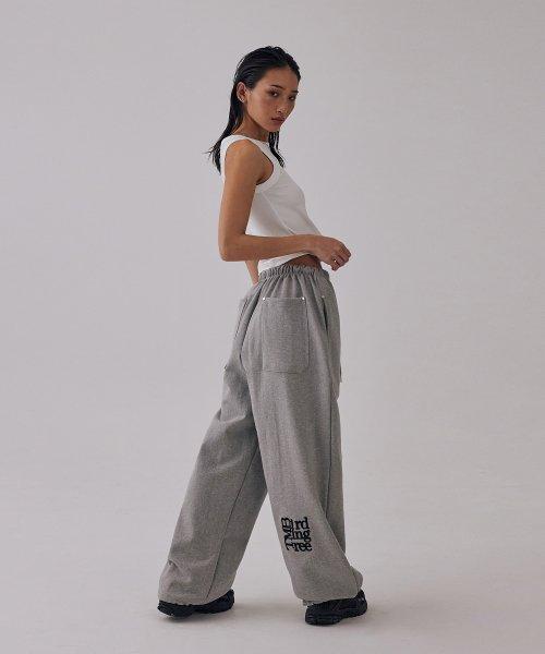 TMB Square Logo Sweat Pants [ Gray ]