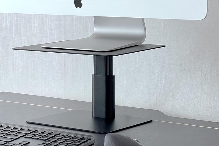 높이조절 모니터 받침대 높은 컴퓨터 아이맥 거치대 메탈 선반