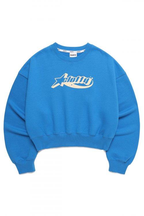 SPACE LOGO CROPPED SWEAT-SHIRT BLUE(CY2CFFM448A)