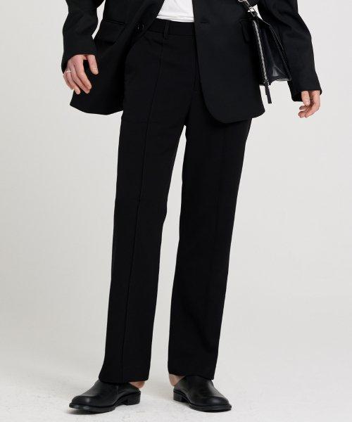 Banding Flare Slacks - Black