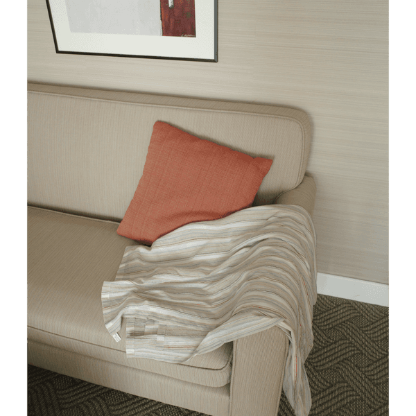 Linen stripe blanket