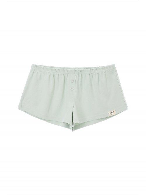 BUTTON FLY MINI SHORTS (MINT)