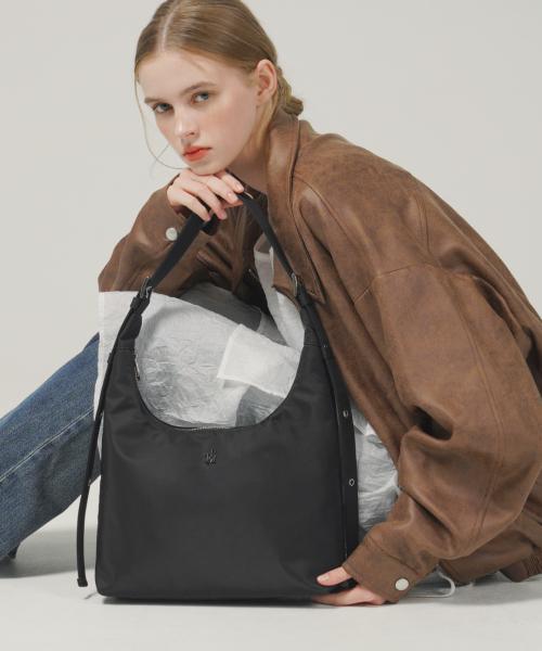 TRM 리사이클 나일론 투웨이 아일렛 호보백 T59W