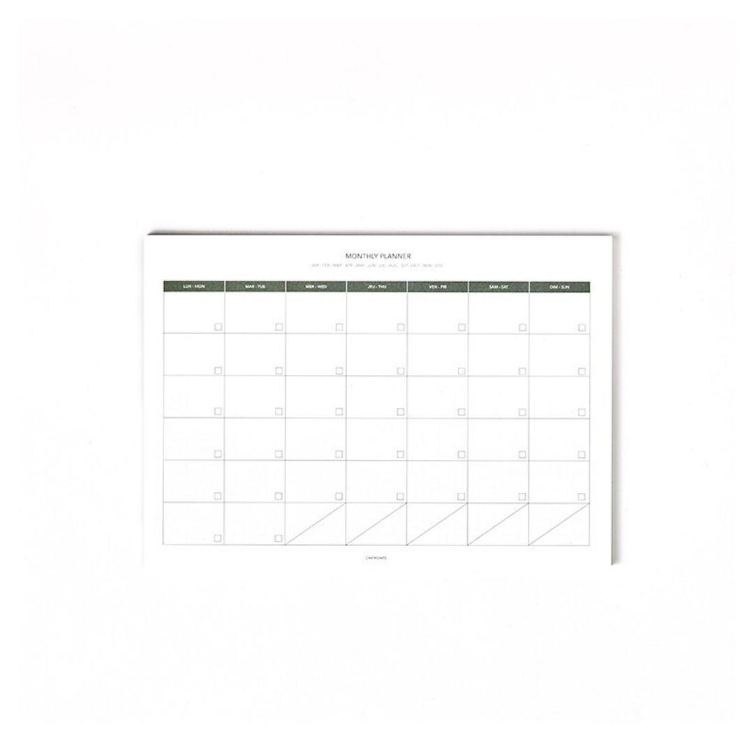 A4 MILLIMETER MONTHLY PLANNER