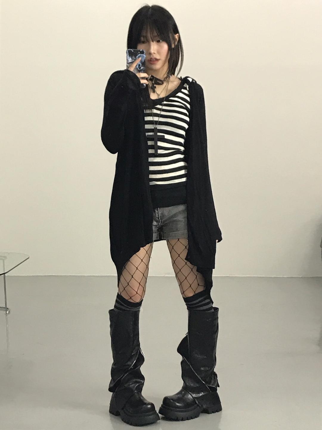 Le Souk Black Wool Cardigans