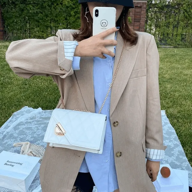 골드체인 무지 퀄팅백 크로스백 토트백 기본가방 여성가방 데일리백