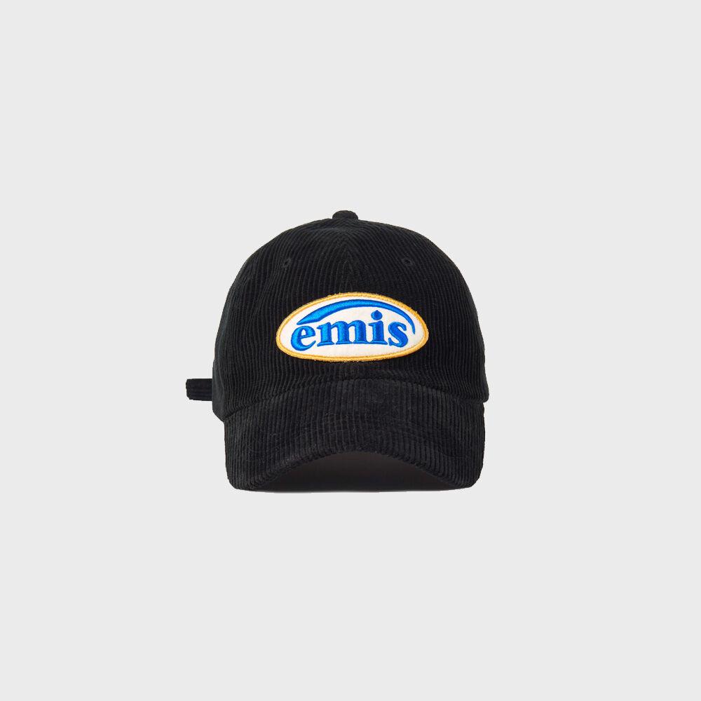 CORDUROY WAPPEN BALLCAP-BLACK