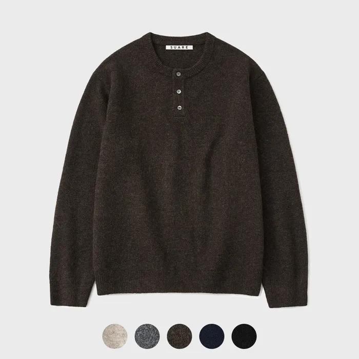 데일리 헨리넥 니트 - 5 COLOR