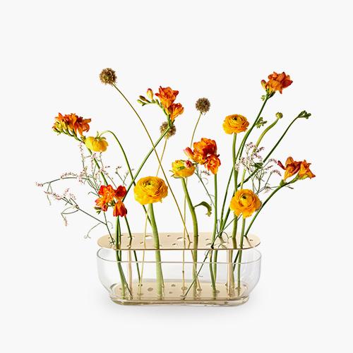 Ikebana Long Brass