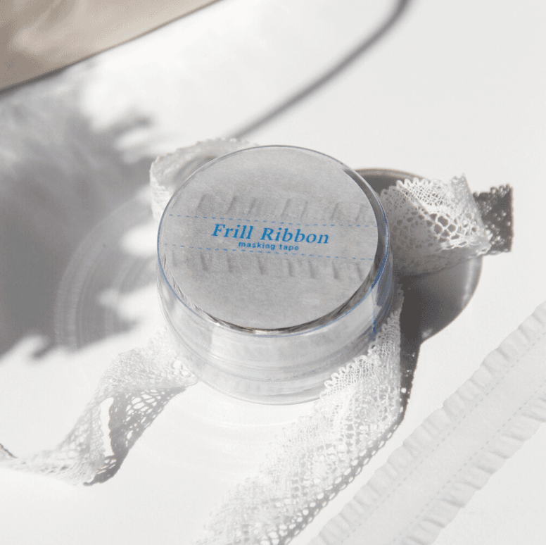 BOKi - Frill Ribbon Die-Cut Masking Tape [Whipping Cream]