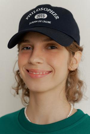 [예약배송 9/2] A PHILOSOPHER BALL CAP_NAVY