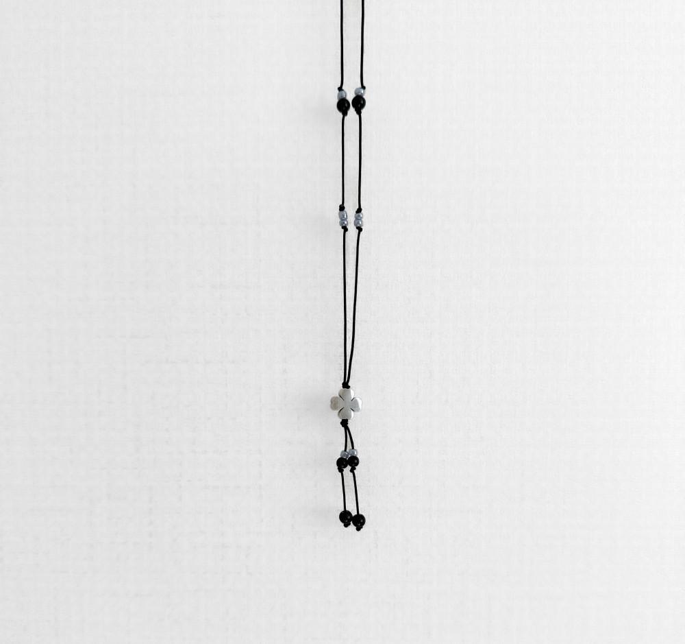 vintage clover necklace ( 써지컬 )